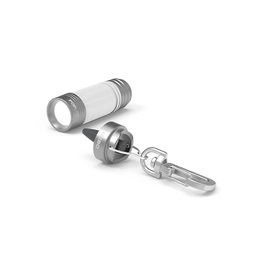 【NEBO】POPLite随身便利LED灯-银 - 露营用品 - 铝合金 银色