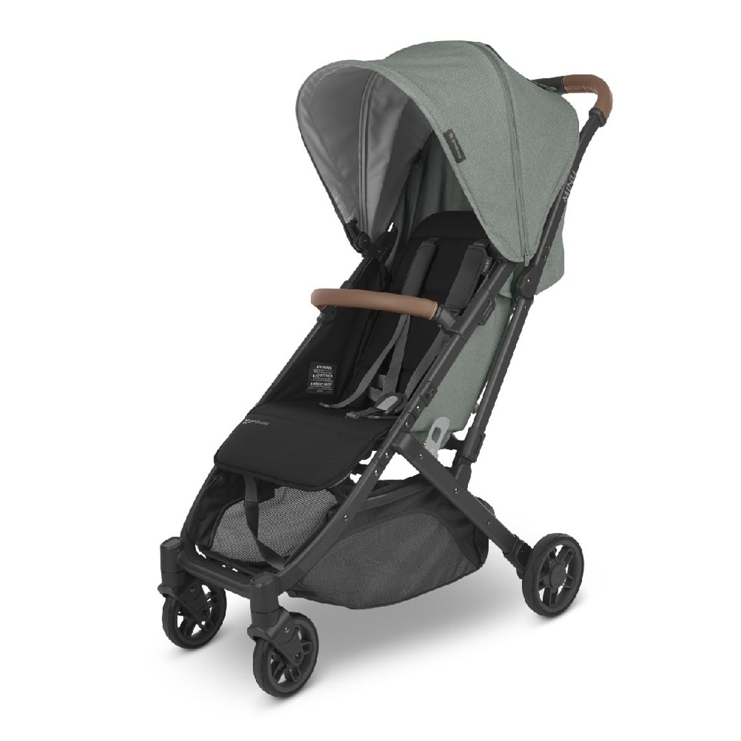 台湾宅配【UPPAbaby】【推车提篮组合】MINU V2大地绿+蓝灰色提蓝 - 婴儿车/手推车 - 其他材质 灰色