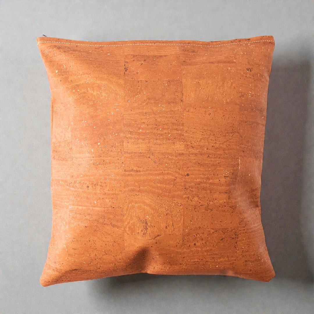 Talawa Cork 软木皮革抱枕套 (肉桂色) - 枕头/抱枕 - 环保材料 咖啡色