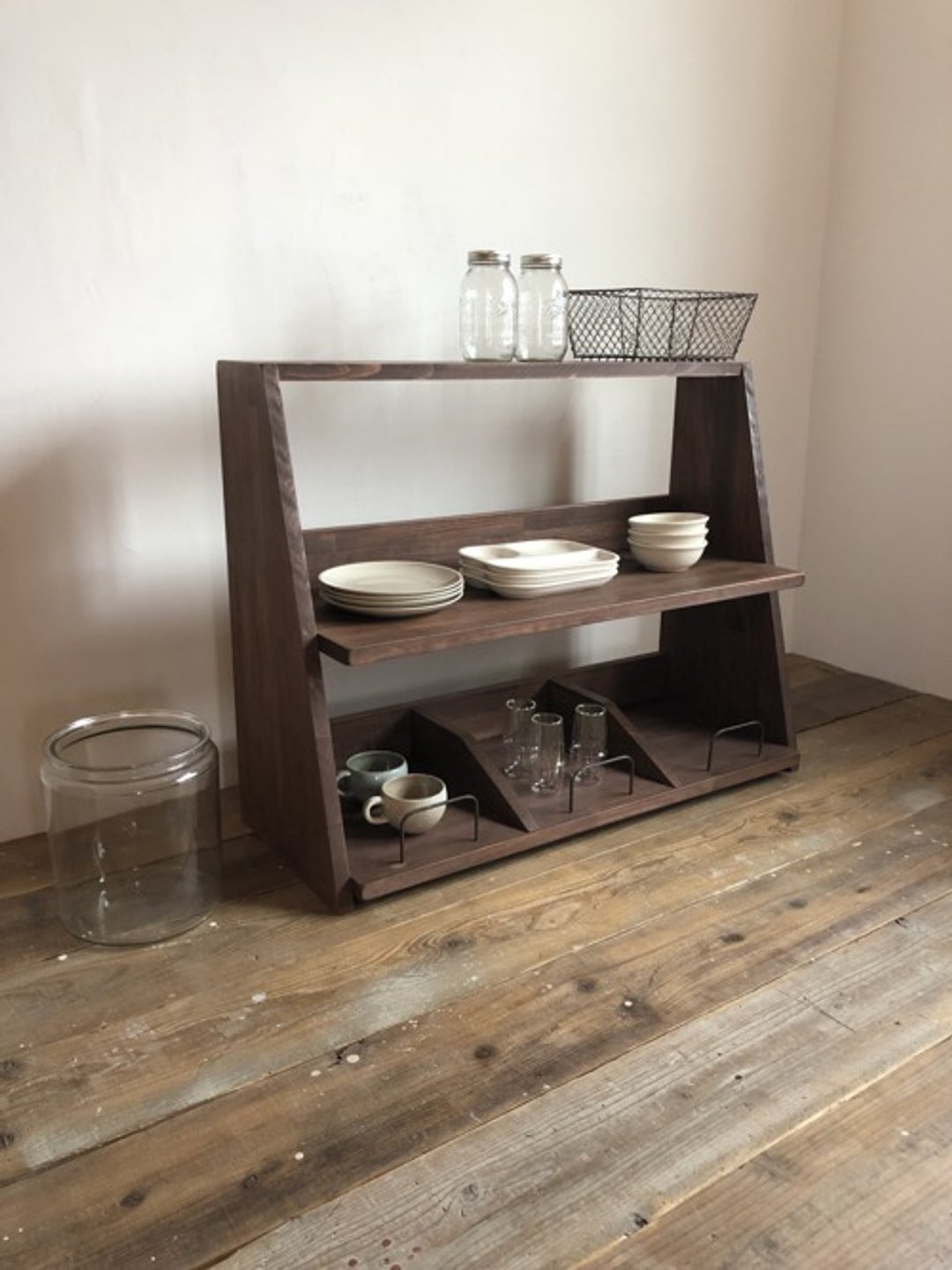 Limited Quantity CBS-AN-77 Shelf Shelf Kitchen Cupboard Storage Bookshelf Cupboard Lower Stand Size Order Possible - 摆饰 - 木头 