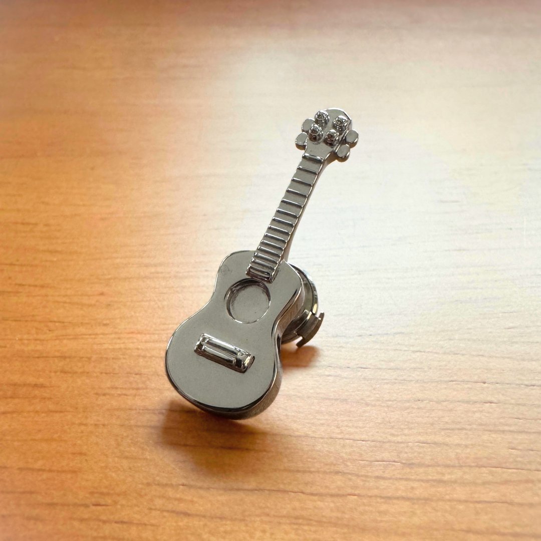 Pinkoi 代购 - 【银制乌克丽丽】银饰乐器 ukulele 别针 pins 领带夹 胸针 日本制造 - 其他 - 其他金属 银色