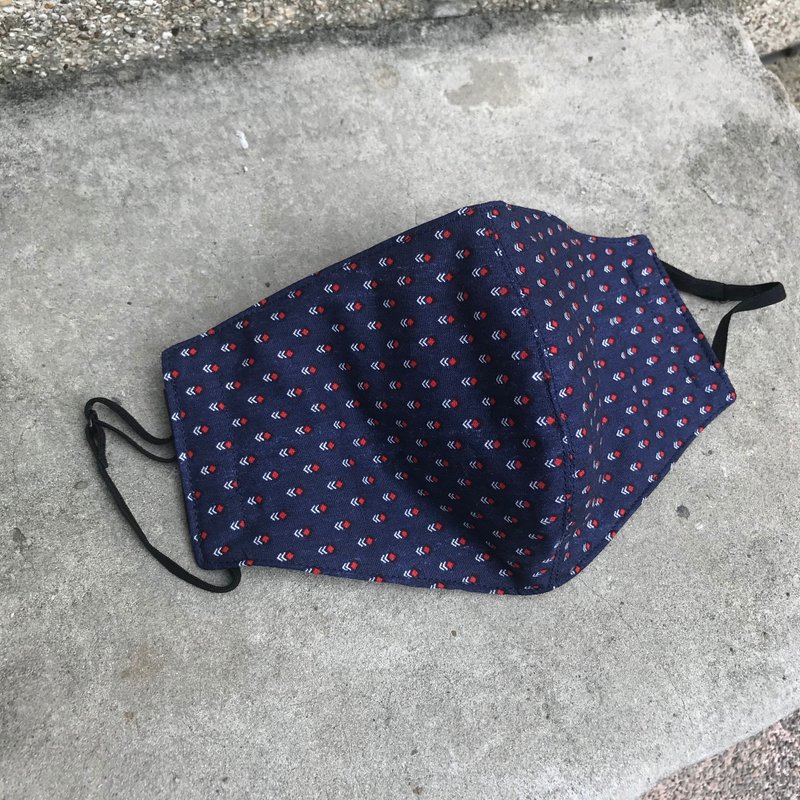 Sienna蚕丝里立体口罩 - 口罩 - 棉．麻 蓝色