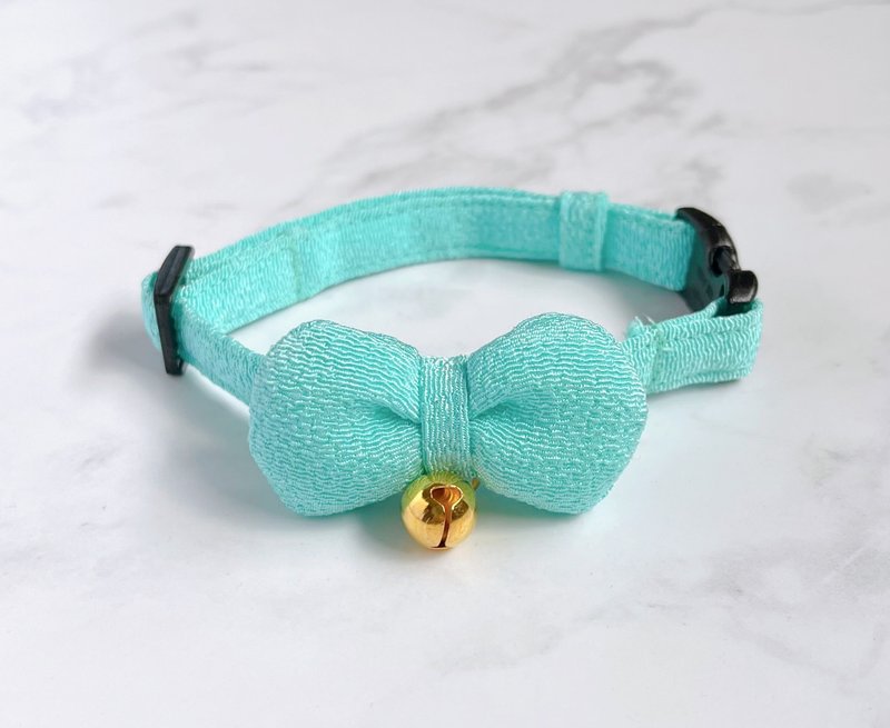 薄荷绿x 淡色圆丝带领 - 项圈/牵绳 - 其他材质 绿色