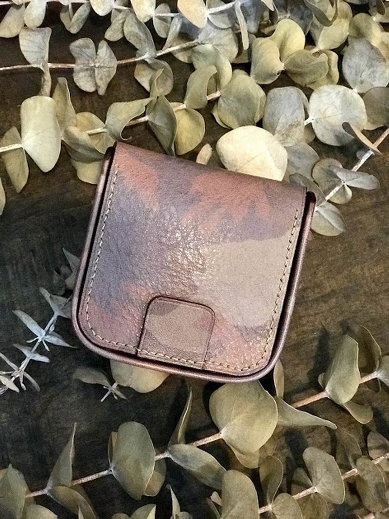 方型驹缝零钱包 - 零钱包 - 真皮 