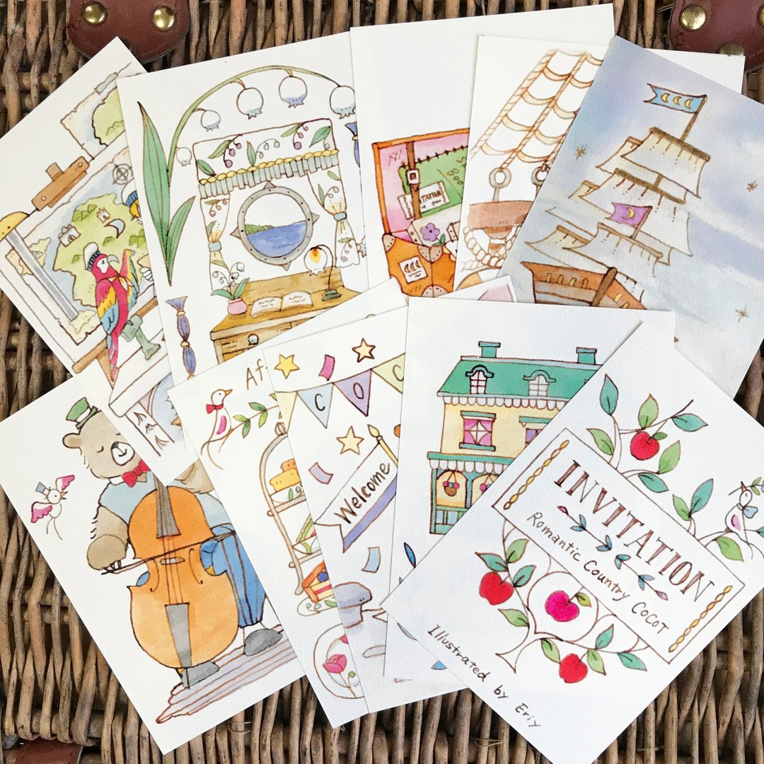 COCOT Dream Trip Postcaed (10 pieces) - 卡片/明信片 - 纸 