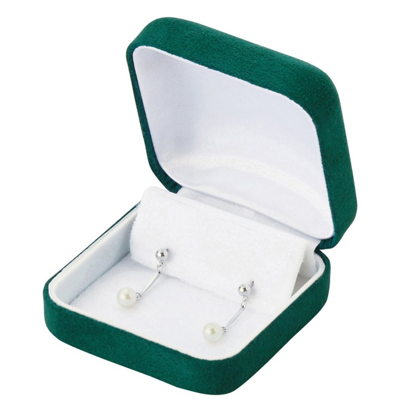 耳环盒, 翡翠绿系列珠宝盒, 日本原装进口 - 收纳用品 - 棉．麻 