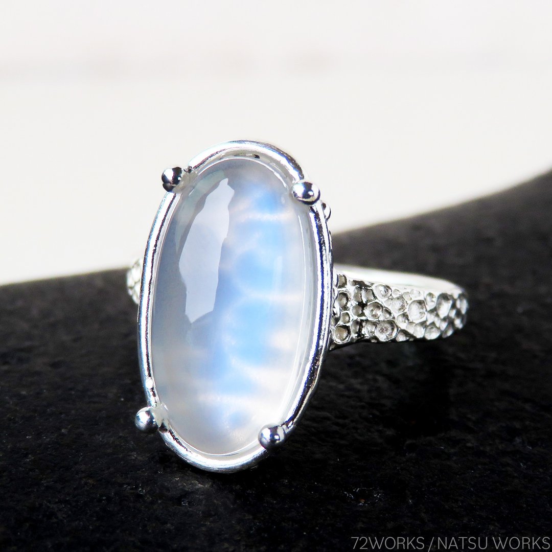 African Moonstone Ring - 戒指 - 宝石 白色