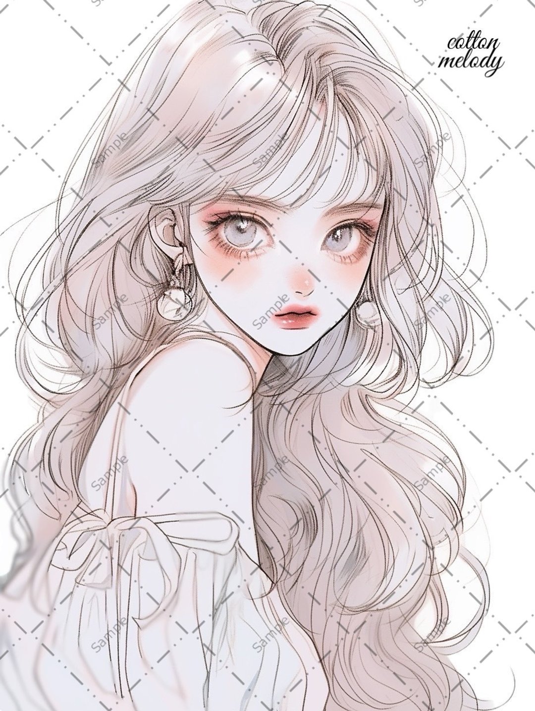 原创贴纸 no.691 人物贴纸 原创贴纸 人物贴纸 女孩贴纸 原创人物贴纸 - 贴纸 - 纸 