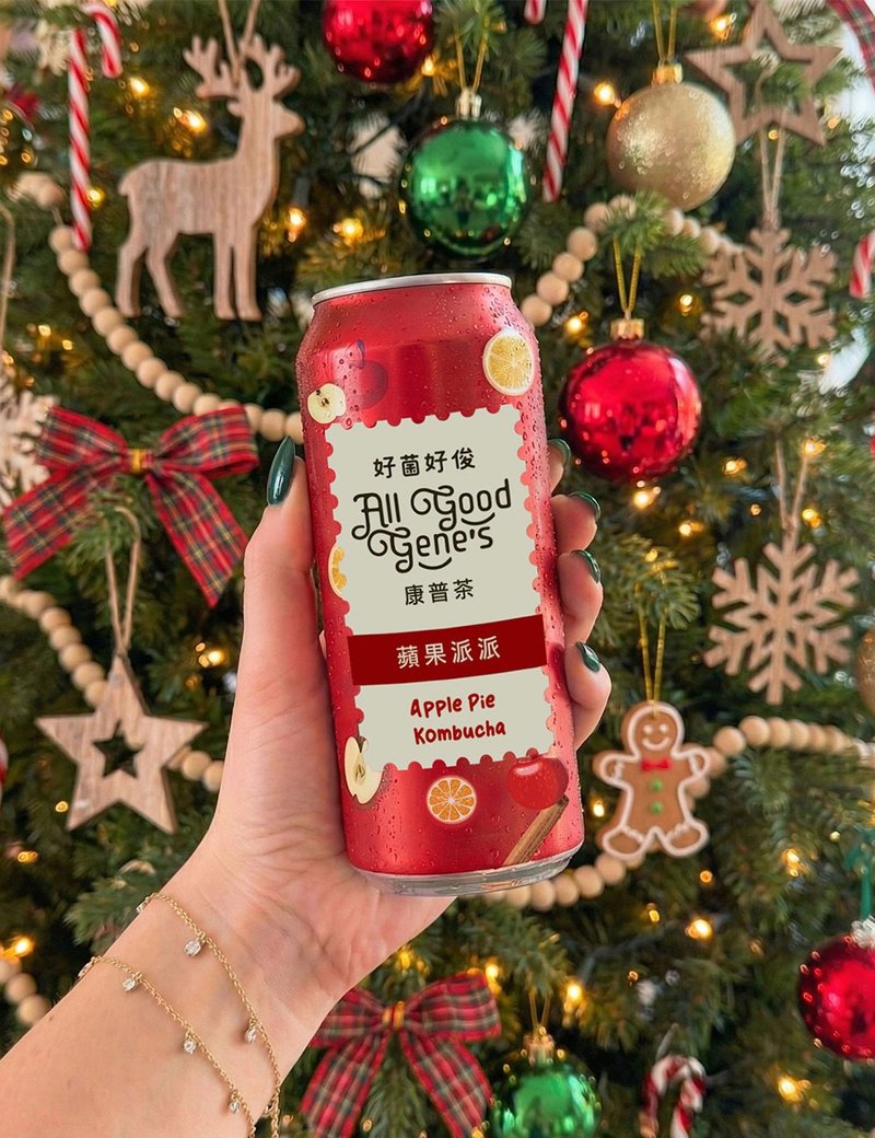 苹果派派康普茶 330ml/罐装14瓶 - 茶 - 新鲜食材 红色