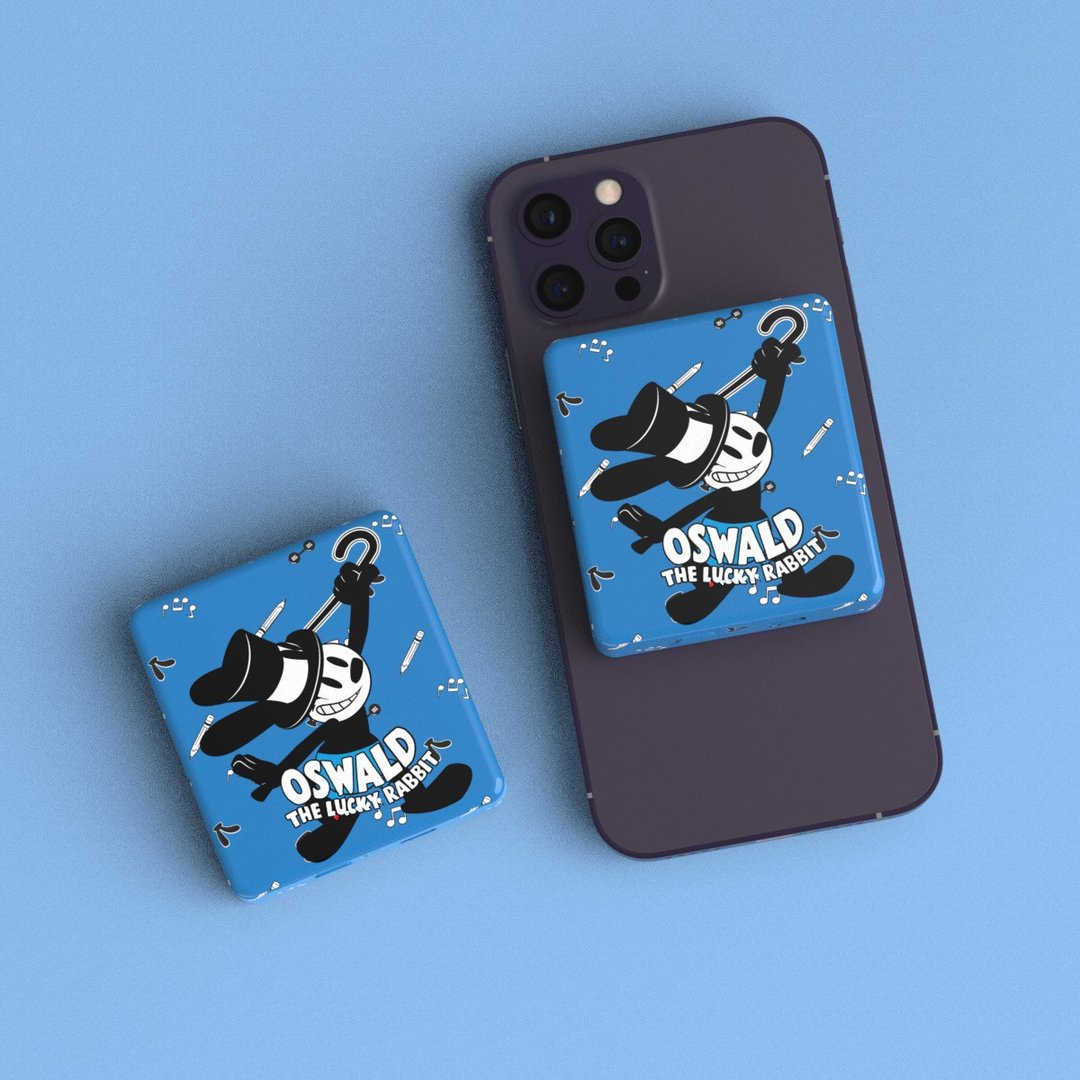 【限量】 迪士尼 8000mAh 磁吸式行动充电 - 幸运兔奥斯华 - 充电宝/传输线 - 塑料 蓝色