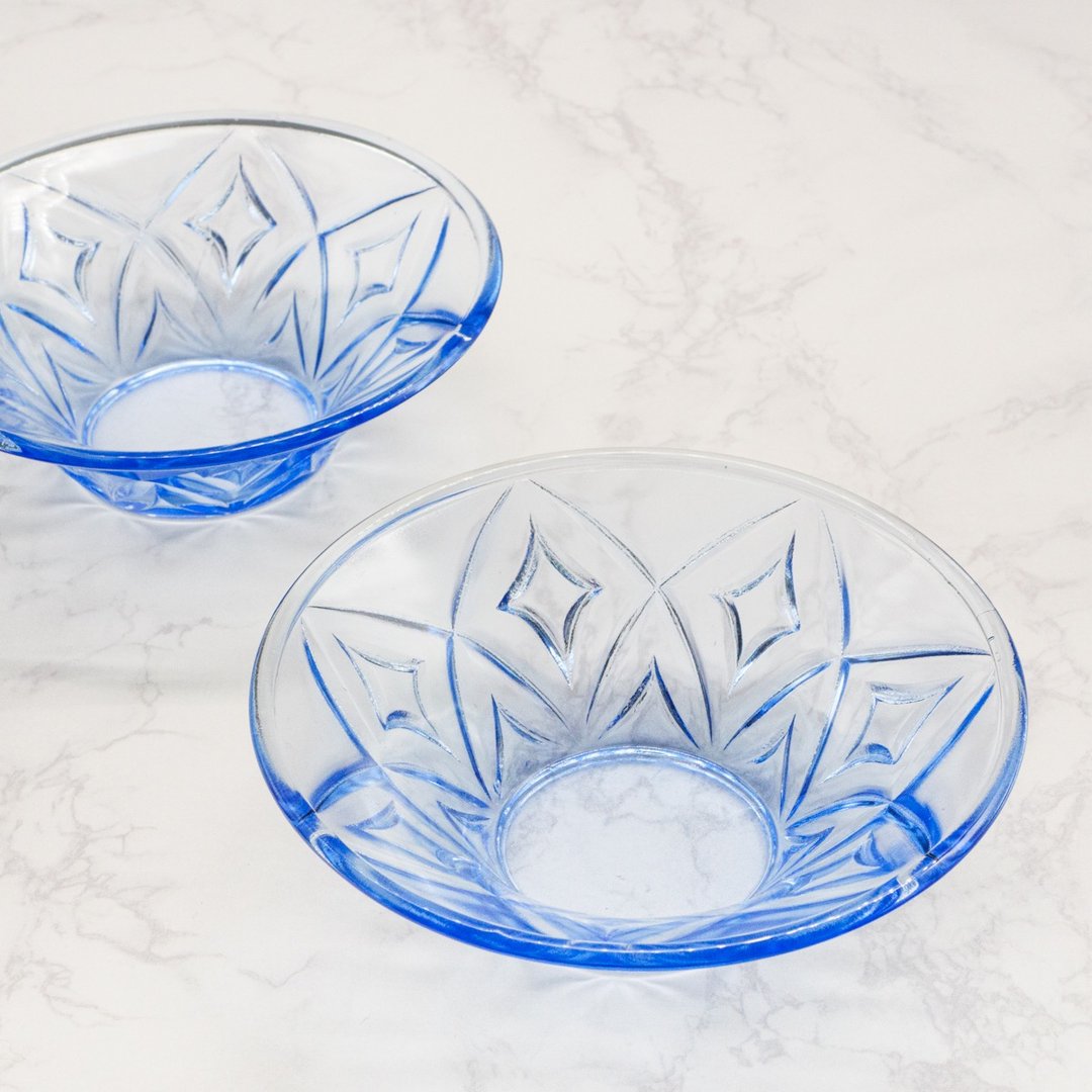 Showa Flower lover Pattern Glass Small Plate - 碗 - 玻璃 