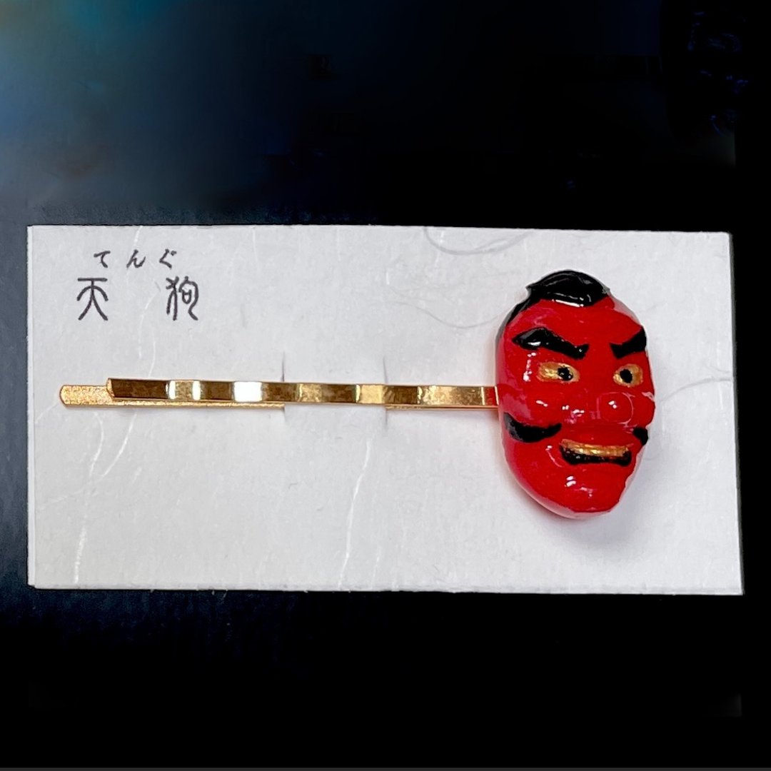 天狗 发夹 - 钥匙链/钥匙包 - 树脂 