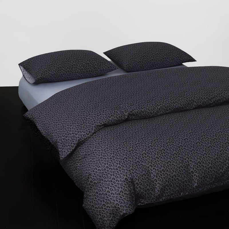 HOYACASA 精梳棉两用被床包组(天丝入棉30%)－暮夜星影 (双/加 - 寝具 - 棉．麻 黑色