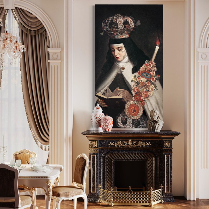 法国VOGLIO BENE【祈祷者】超大型挂画/挂布/壁挂/装饰画 - 海报/装饰画/版画 - 聚酯纤维 黑色