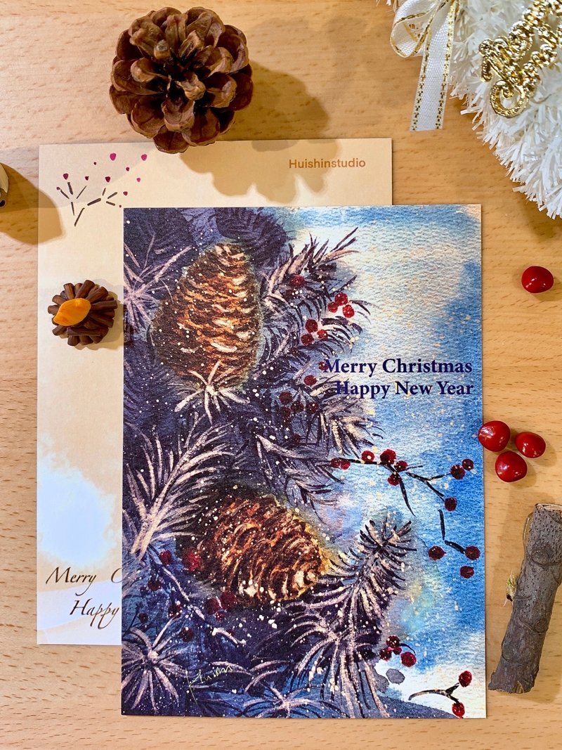 【耶诞明信片-好好写给你款】耶诞森林 - 纸胶带 - 纸 