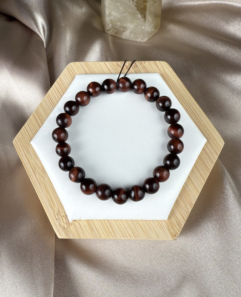 红虎眼 水晶手链 提升自信勇气行动力 活力 能量 礼物 送礼 疗愈 - 手链/手环 - 水晶 红色