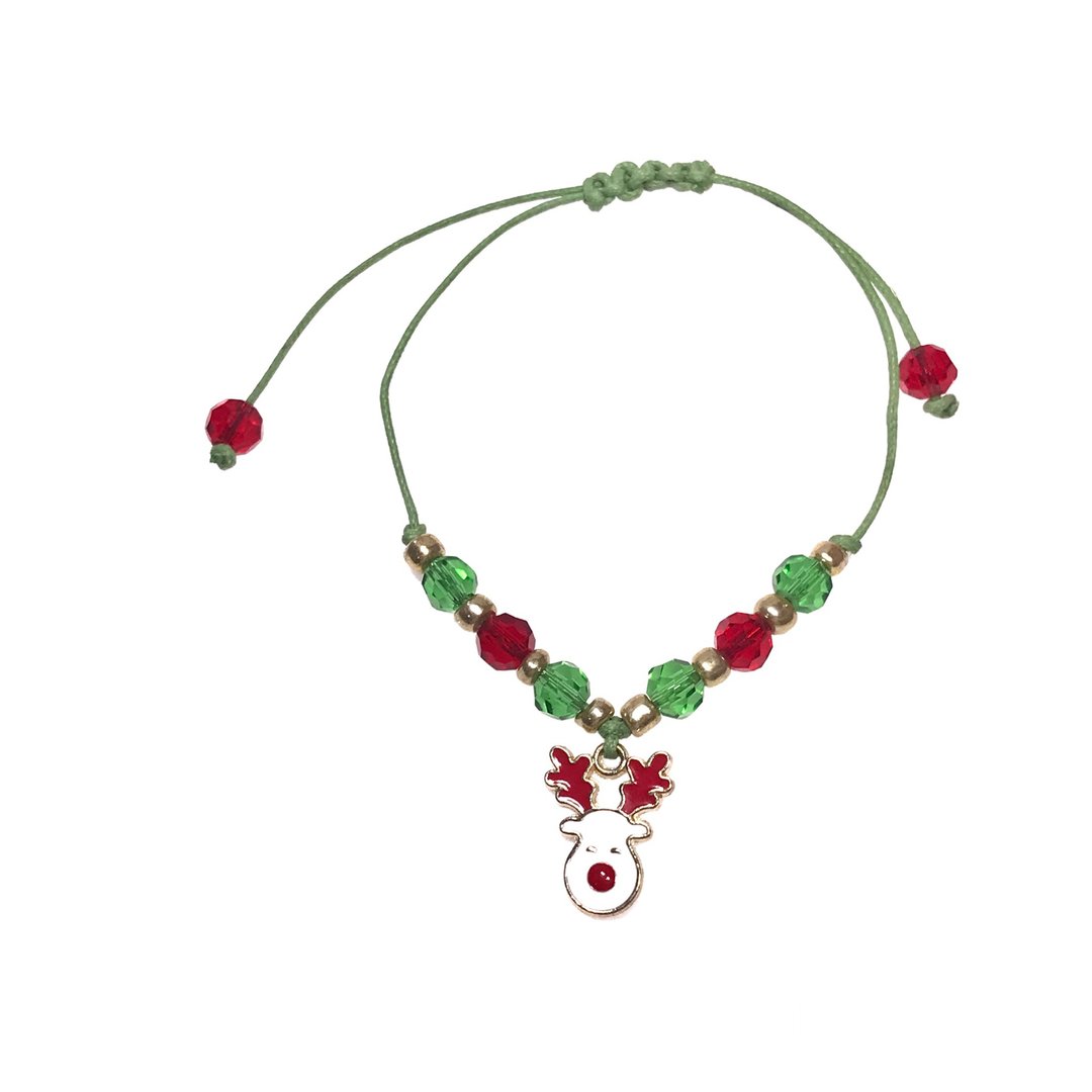 Christmas theme bracelet - 手链/手环 - 水晶 红色