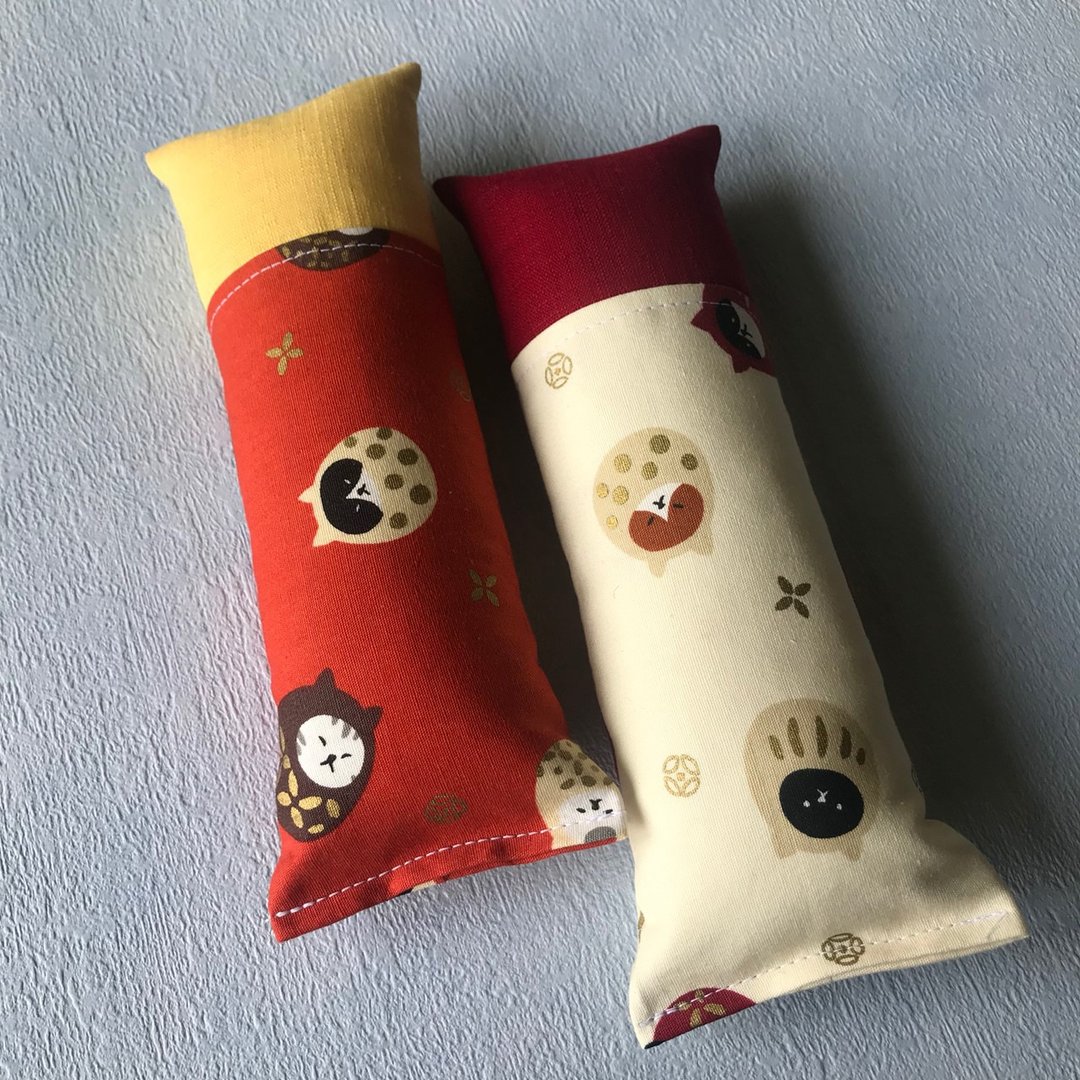 猫草包 猫草玩具 木天蓼 宠物布玩具 -- 福神猫 - 玩具 - 棉 多色