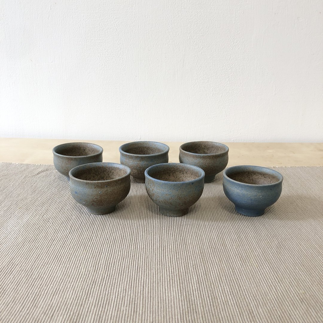 斑驳蓝 品茗茶杯 - 茶具/茶杯 - 陶 蓝色