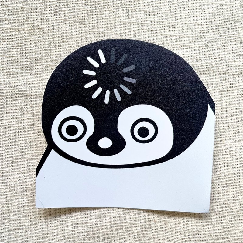 当机鹅 防水大贴纸 - 贴纸 - 纸 白色