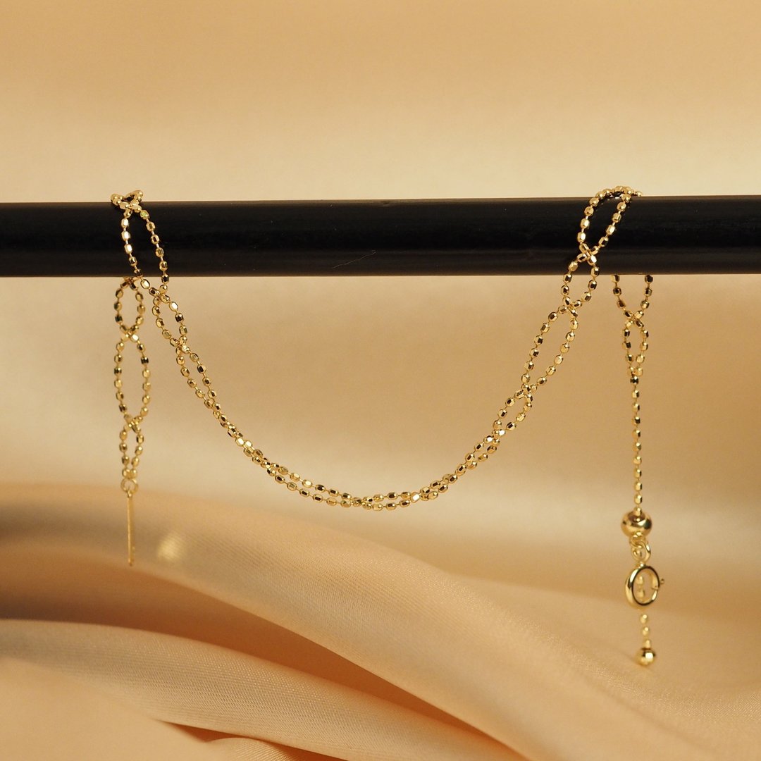 18K金蕾丝手链18K Gold The Golden Loop Lace Bracelet - 手链/手环 - 贵金属 