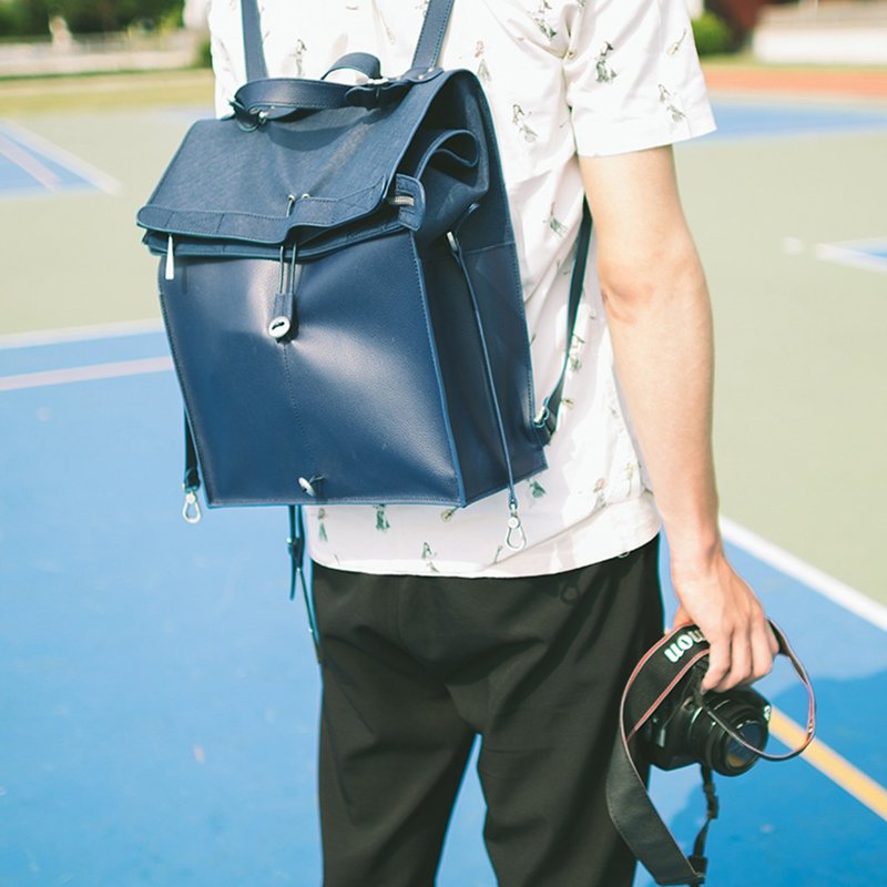 【超微瑕品出清最后数量】背法多变 经典三用折包(小) - 后背包/双肩包 - 人造皮革 透明