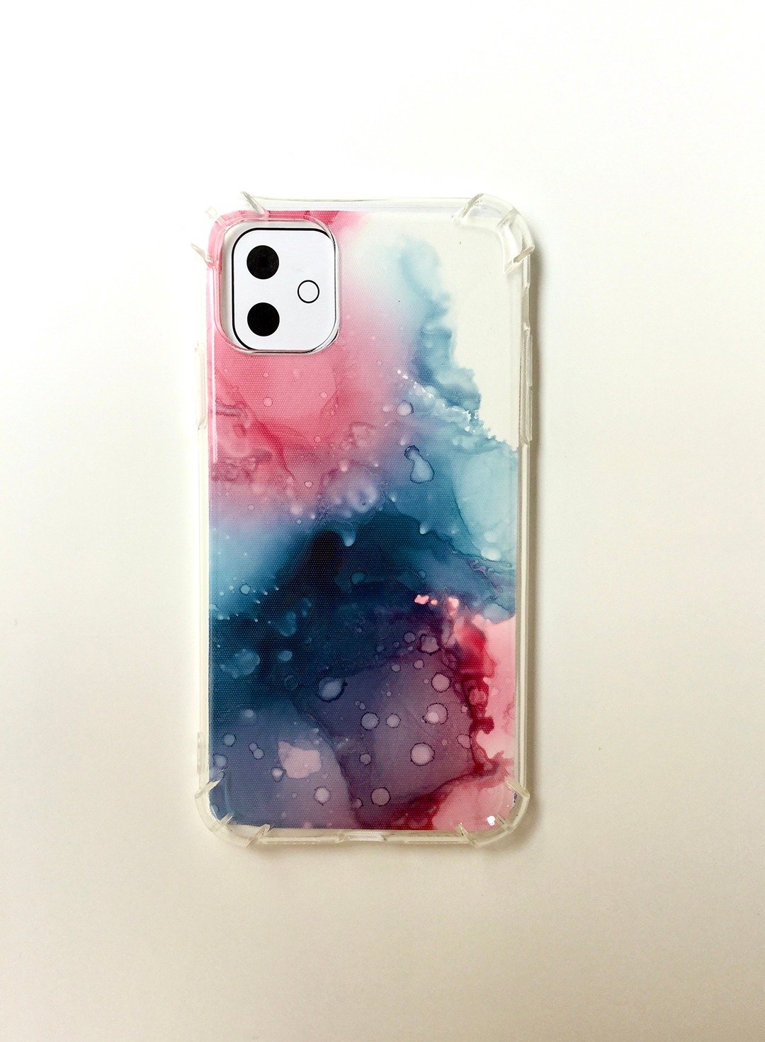 抽象IPhone 11(6.1寸)酒精墨水手绘背壳  防摔 /防刮花  手机壳 - 手机壳/手机套 - 塑料 多色