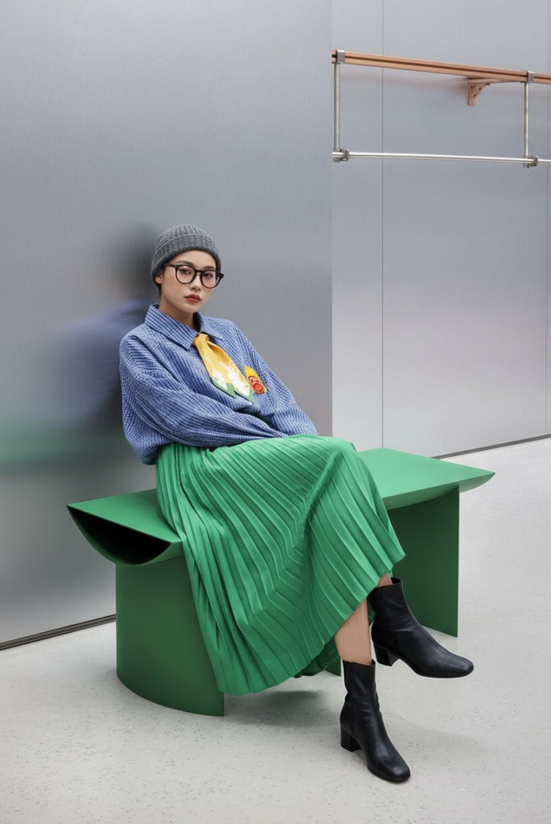1025fw 格仔恤衫 - 女装衬衫 - 其他材质 