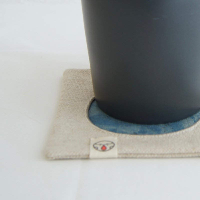 星巴克加大款 日式圆心杯垫 绵麻 植物染 两入各一色 - 其他 - 棉．麻 多色