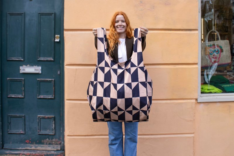 英国Kind Bag-环保收纳购物袋-大-咖啡情人 - 手提包/手提袋 - 防水材质 多色