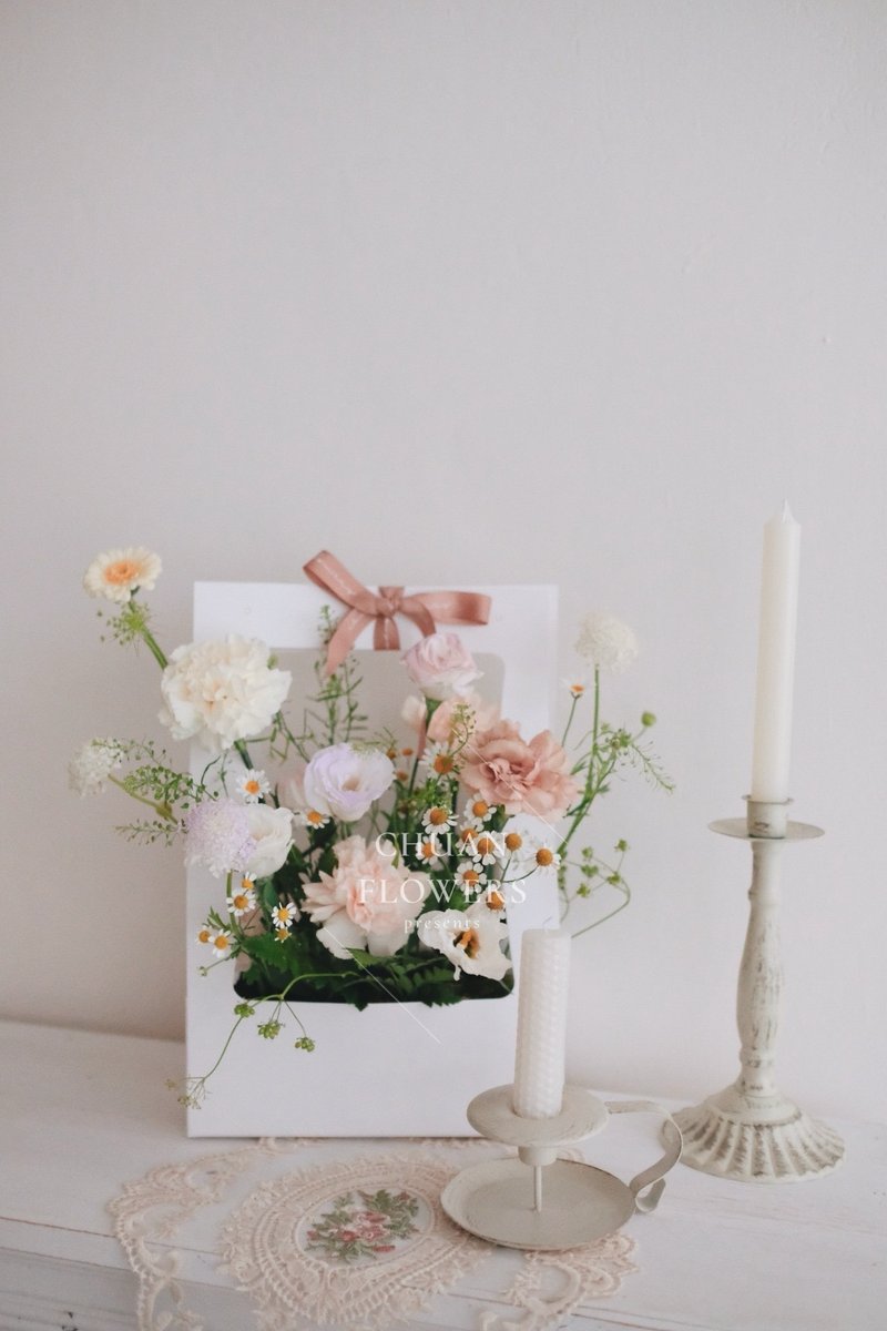 花艺提盒课程 花艺课 花艺课程 花束 花束提篮 手作体验 - 植栽 - 植物．花 