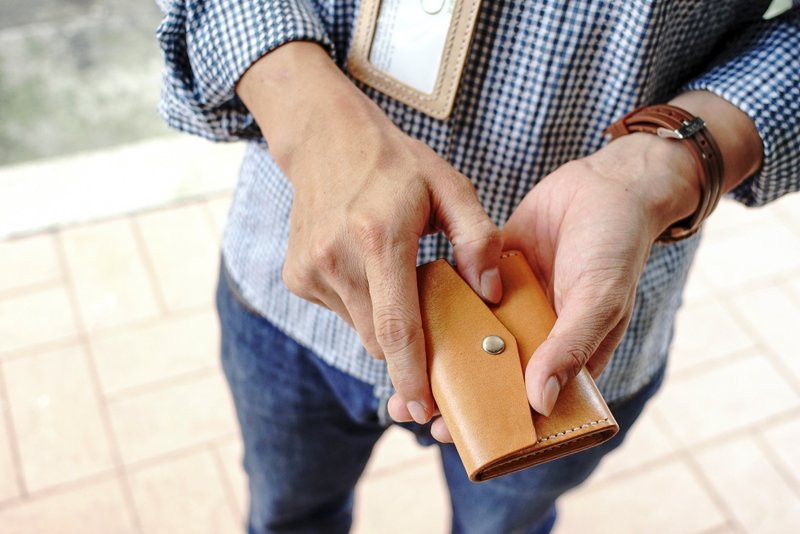 皮革体验课程-真皮手做零钱包【1人成行】 - 皮件 - 真皮 