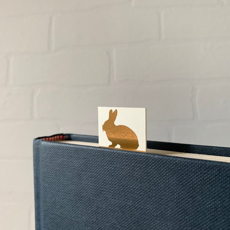兔子书签 一套七张 不同姿势  Seven Rabbit Bookmark - 书签 - 其他材质 黑色