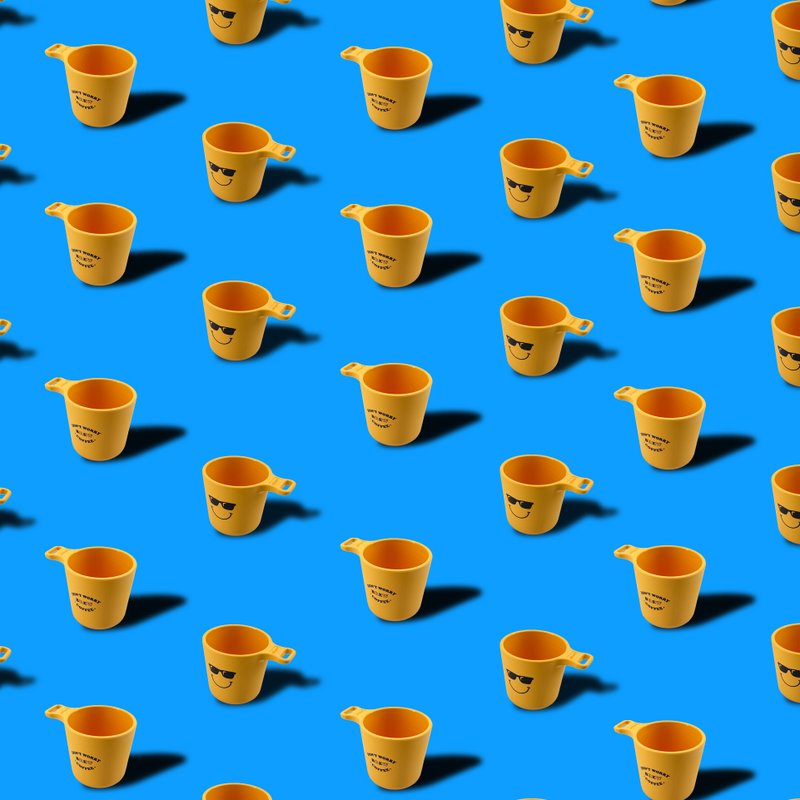 MY CUP 1 PBT杯 图案款 - 咖啡杯/马克杯 - 塑料 黄色