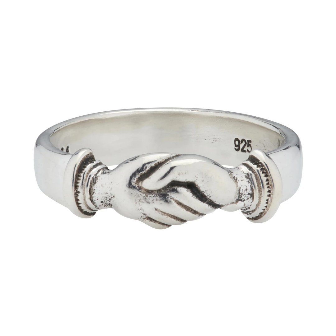 手工纯银友谊戒指 - LHN Jewelry - 戒指 - 纯银 银色