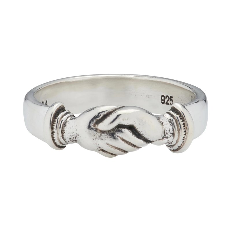 手工纯银友谊戒指 - LHN Jewelry - 戒指 - 纯银 银色
