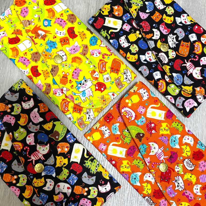 装得下台币二十万元_艾拉蔓布福气袋PRO版-可爱猫咪 - 皮夹/钱包 - 棉．麻 