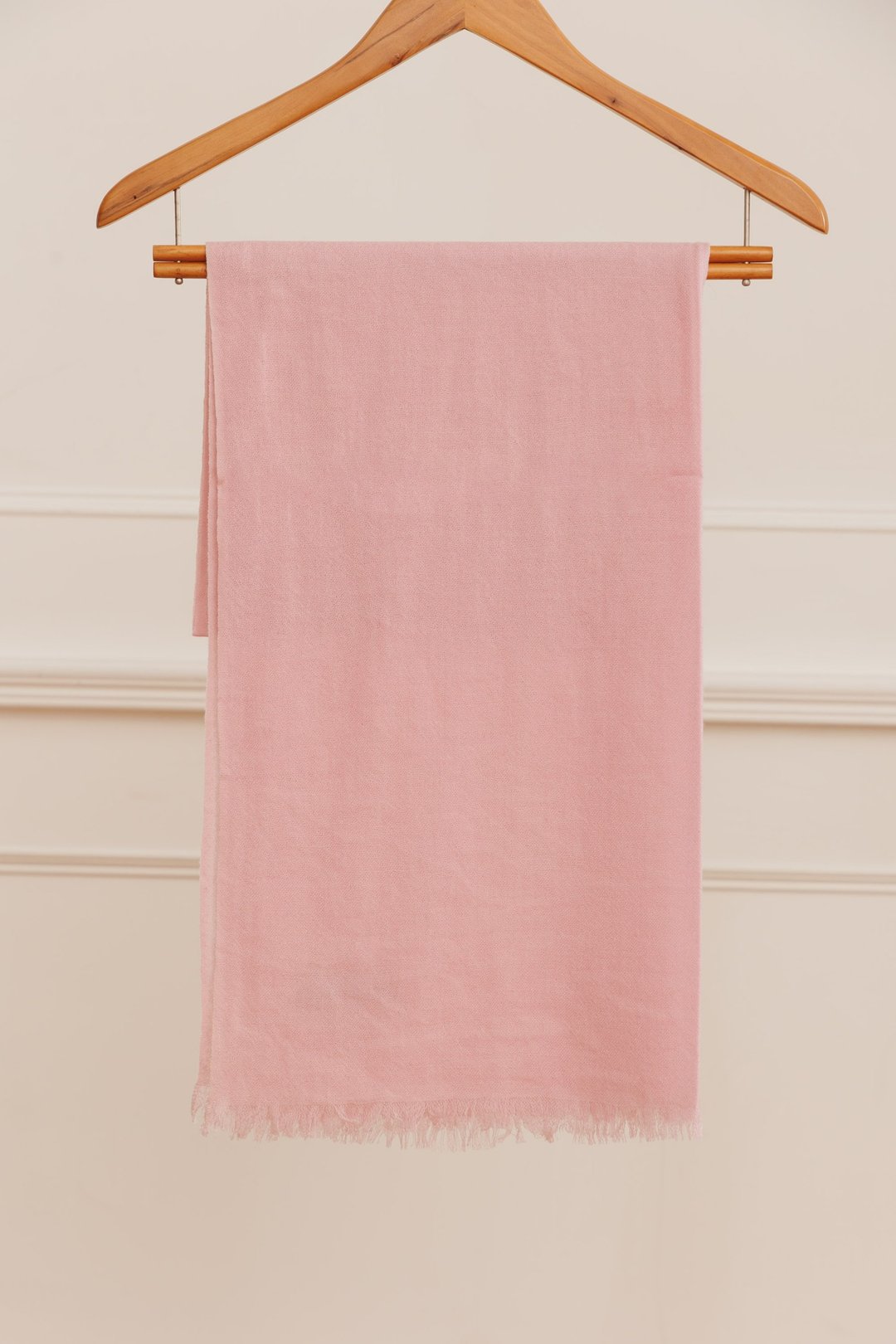 CASHMERE 精薄超高支纱喀什米尔披肩 | PINK | - 围巾/披肩 - 羊毛 粉红色