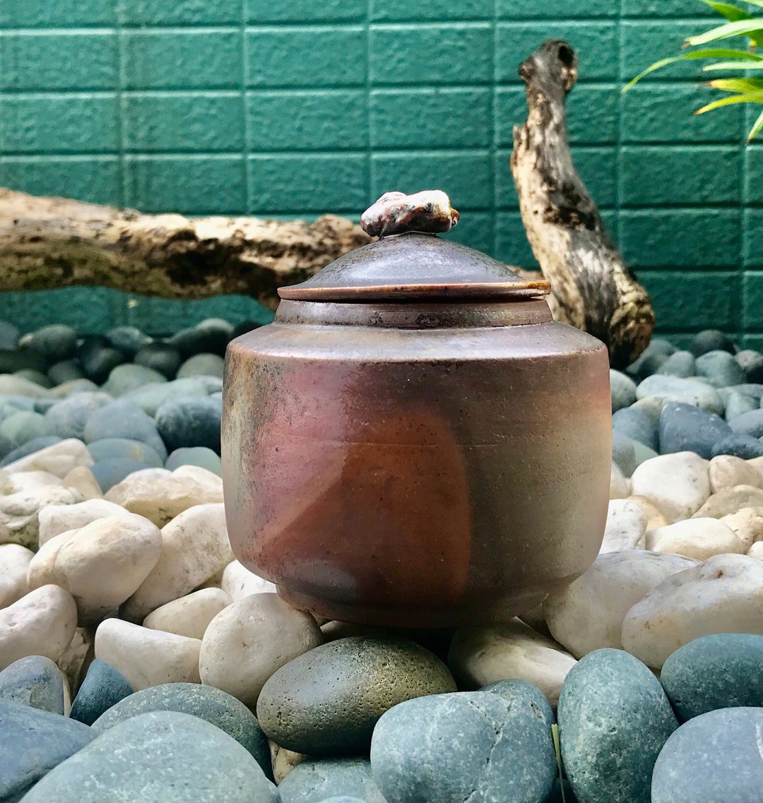 柴烧自然落灰炫亮陶罐 茶仓 招财聚宝盆罋 茶叶罐 置物罐 调味罐 - 茶具/茶杯 - 陶 多色