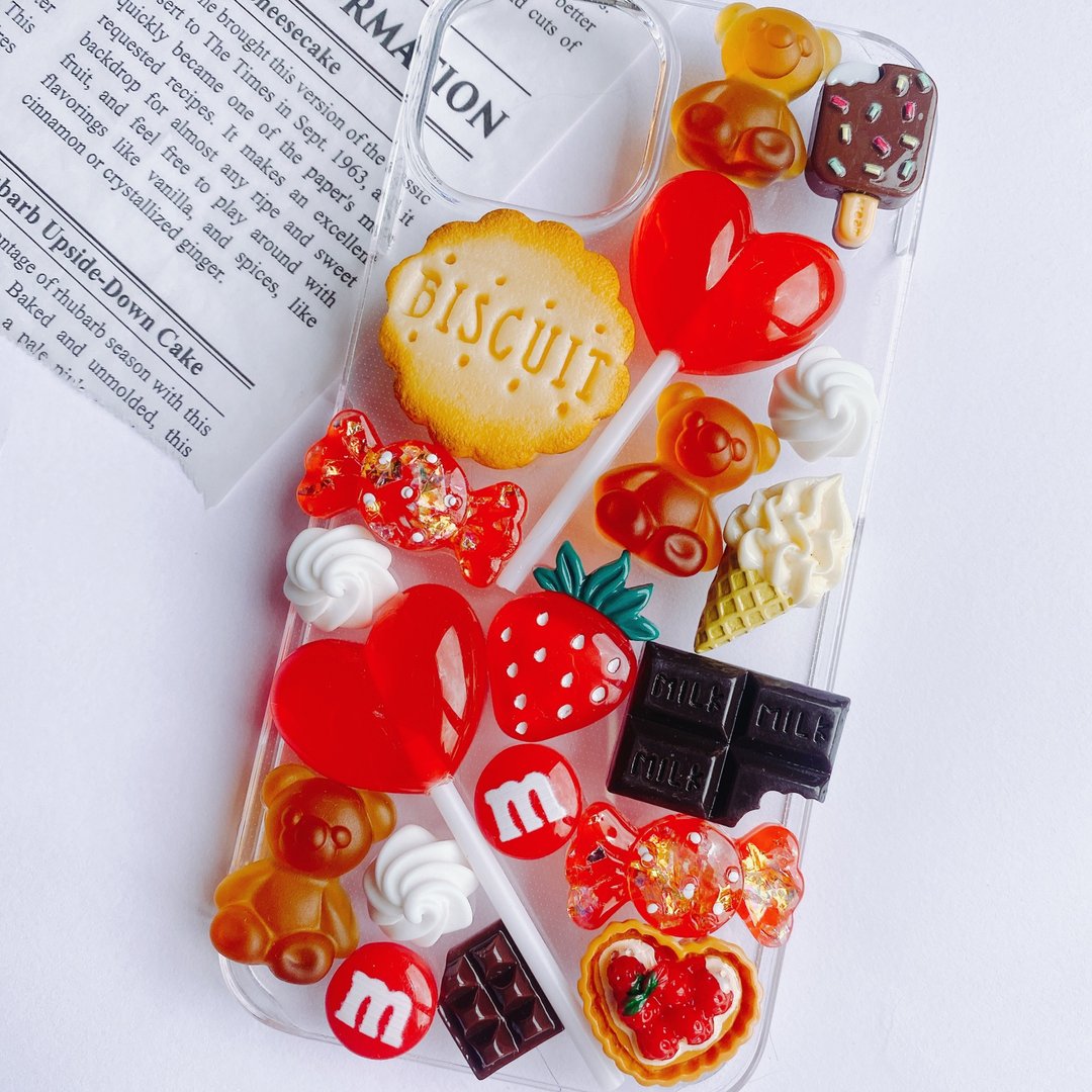 iPhone case for sweets Fake sweets - 手机壳/手机套 - 粘土 红色