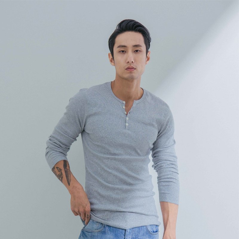 Bread & Boxers Henley 有机棉男用亨利衫 瑞典品牌 Eugene Tong - 男装上衣/T 恤 - 棉．麻 