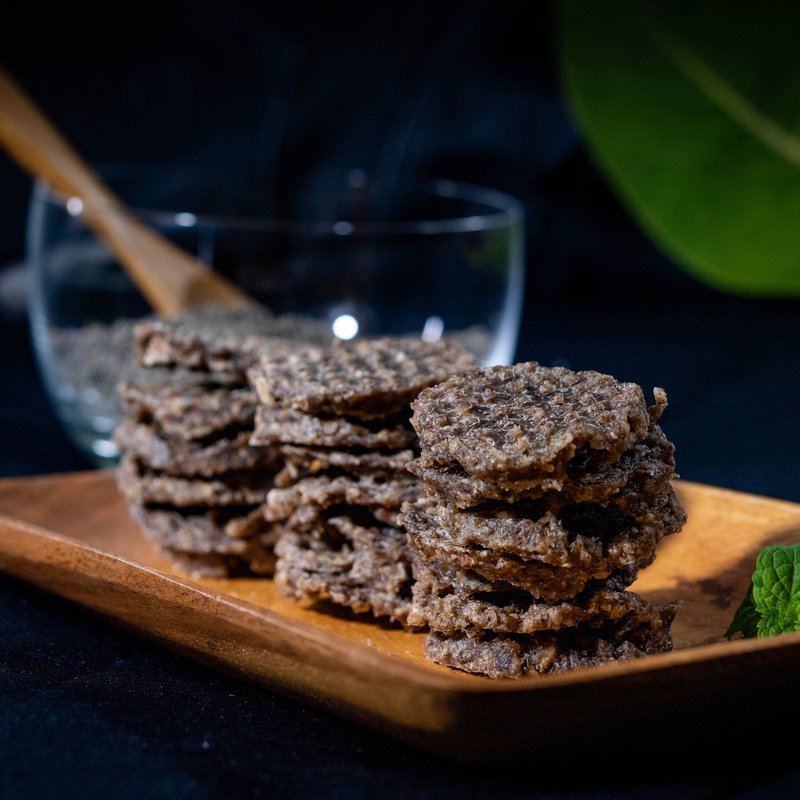 高纤芝麻燕麦仙贝 - 零食/点心 - 其他材质 黑色