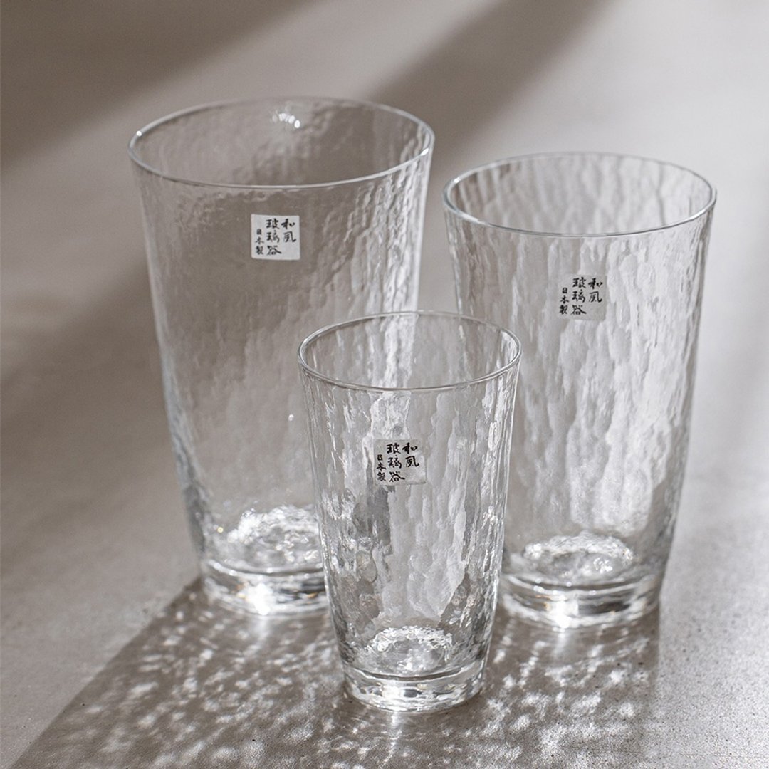 【结婚礼物】水波纹手工啤酒杯/水杯 - 酒杯/酒器 - 玻璃 透明