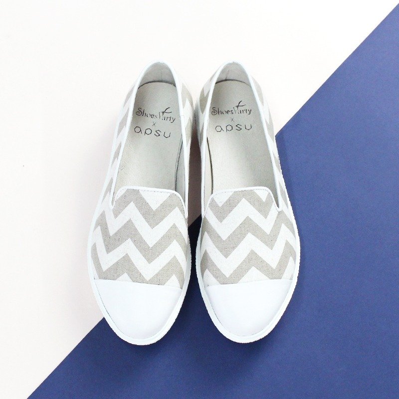 Shoes Party YOU感应I厚底休闲鞋 /手工订制/日本布料 - 女款休闲鞋 - 其他材质 