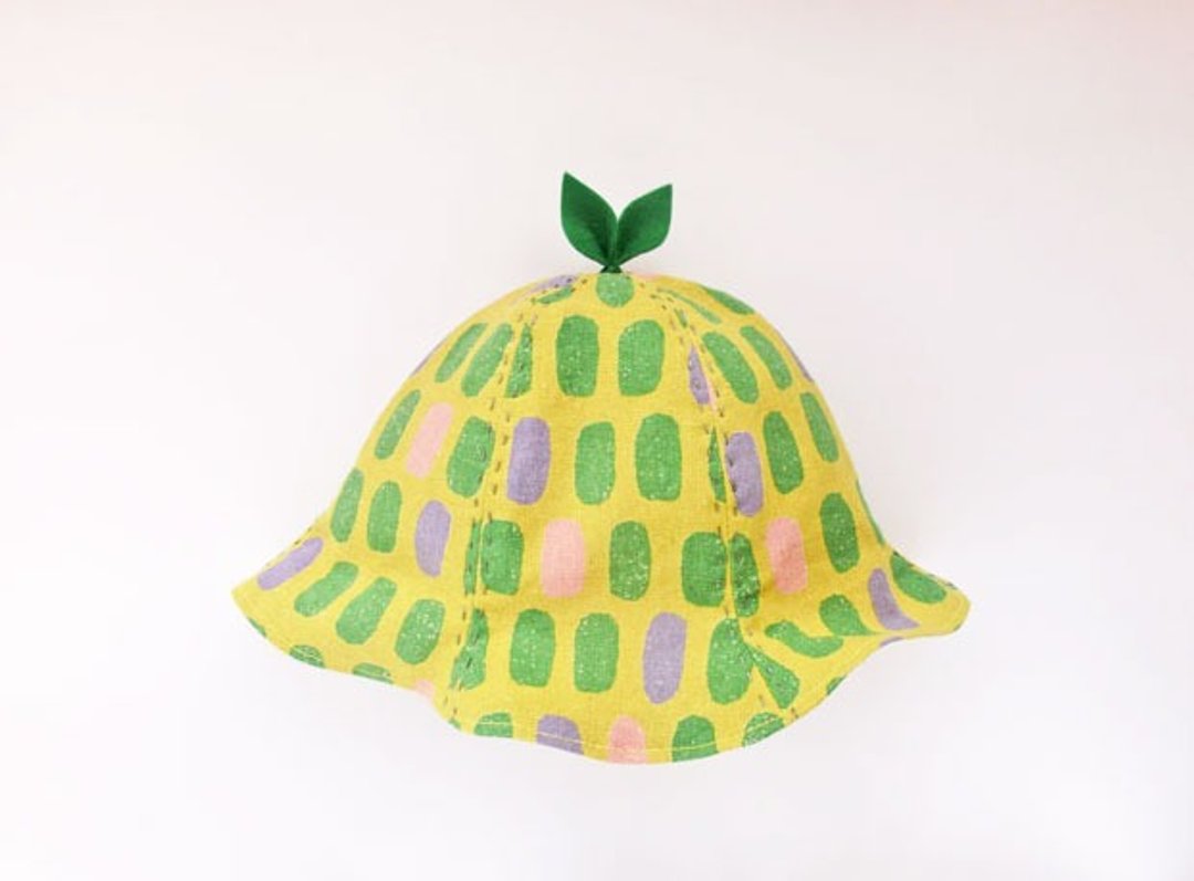 SALE! Grow Up! Leaf Hat for Baby & Toddler / Beans YELLOW - 围嘴/口水巾 - 棉 黄色
