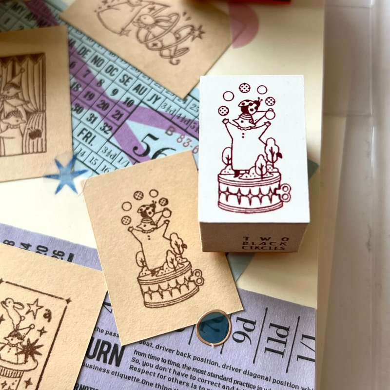 预购/ 12月底出货【小小舞台】抛球杂技 印章 - 印章/印台 - 塑料 