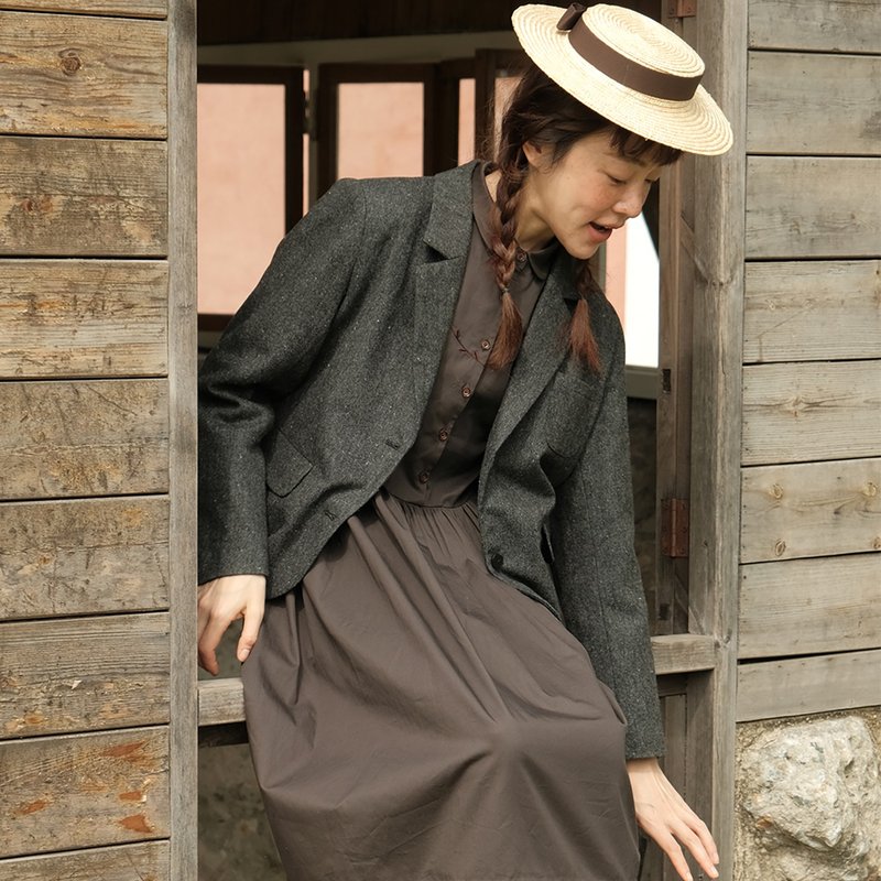 MintCheese 日产钢花呢 英伦英气复古感 羊毛呢小西服 - 女装西装外套/风衣 - 其他材质 多色