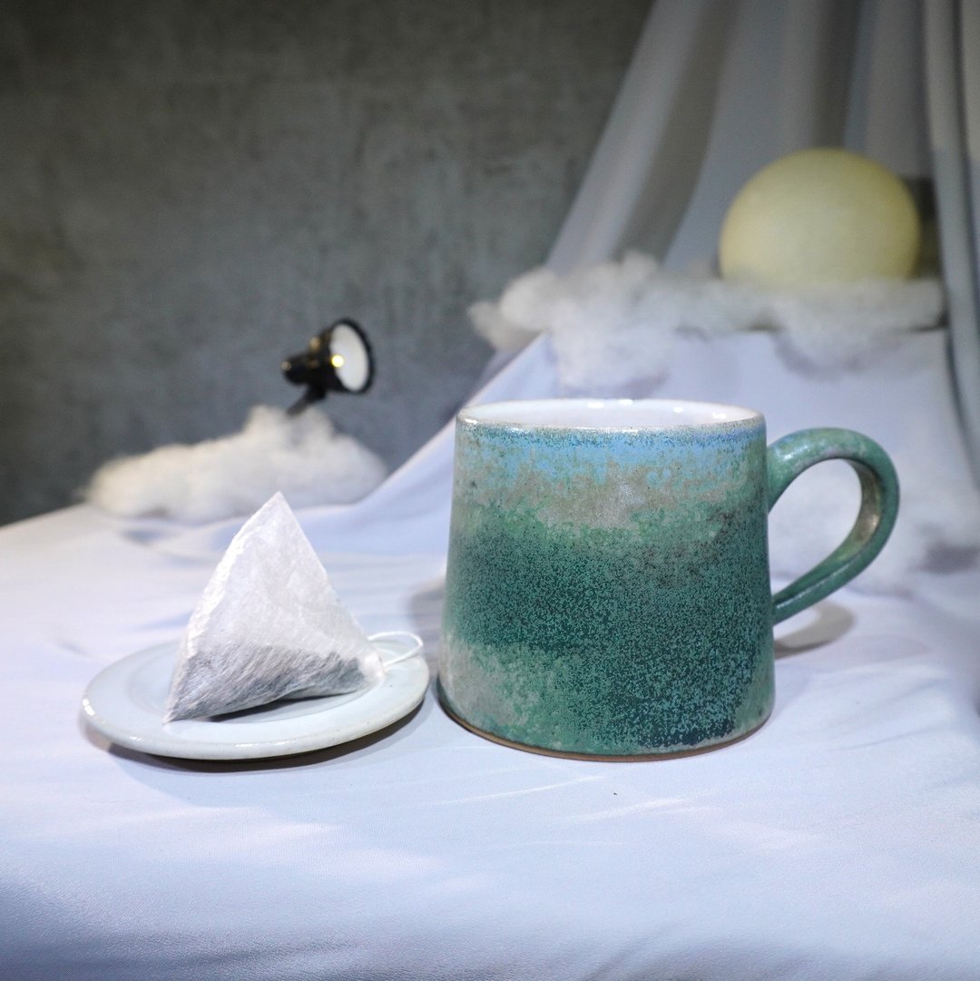 湖畔山形杯-约330ml,茶杯,马克杯,水杯,咖啡杯 - 咖啡杯/马克杯 - 陶 多色