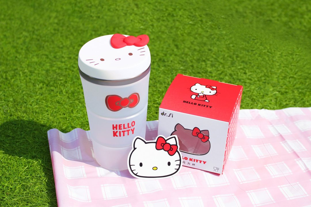 dr.Si x Hello Kitty 就爱台湾巧力杯 750ml - 其他杯子 - 硅胶 透明