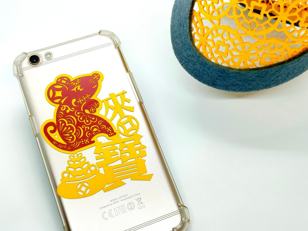 鼠来宝 装饰 开运小物 书签 - 卡片/明信片 - 纸 红色
